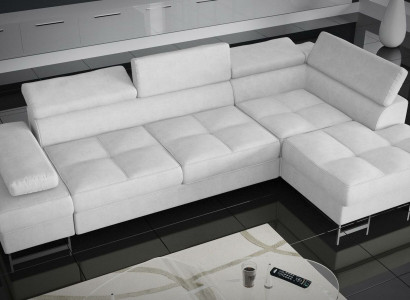 Sofas L Form Sofa Couch Polster Wohnlandschaft Design Ecksofa Textil Leder Neu
